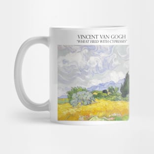 Wheat field with cypresses Mug